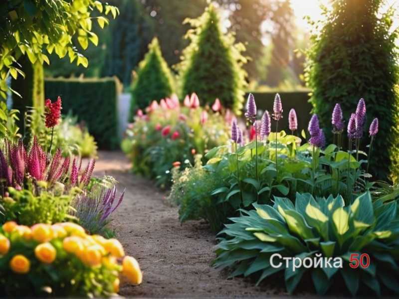 Низкорослые растения для безопасной зоны вокруг качелей