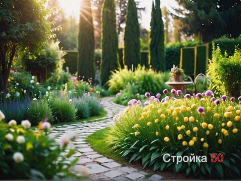 Схема посадки чеснока для создания выразительных композиций