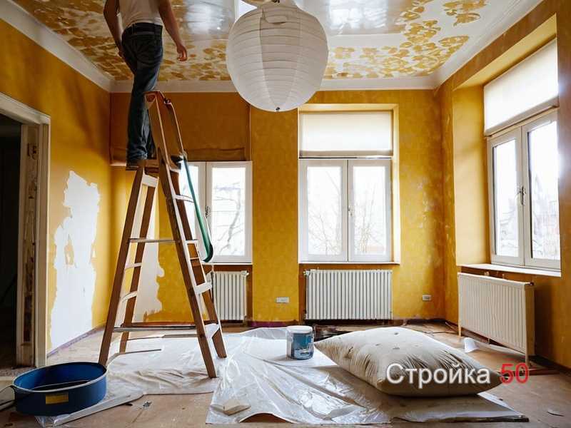 Проверка влажности и очистка основания