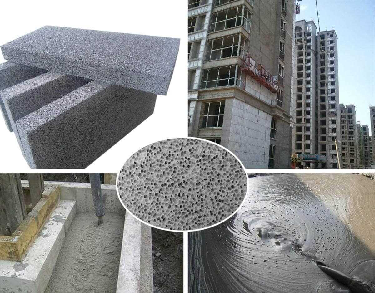 Применение легкого бетона