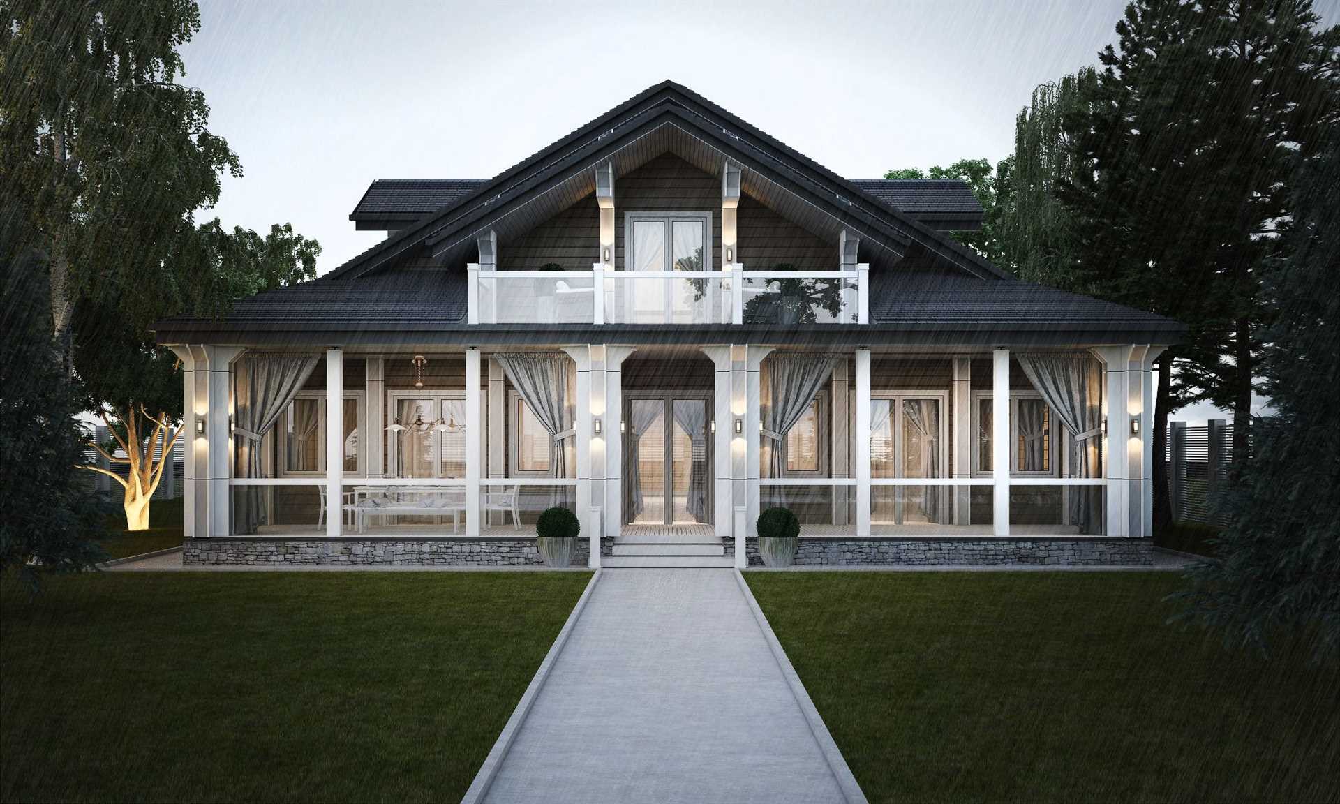Проекты домов с деревянными элементами в современной архитектуре